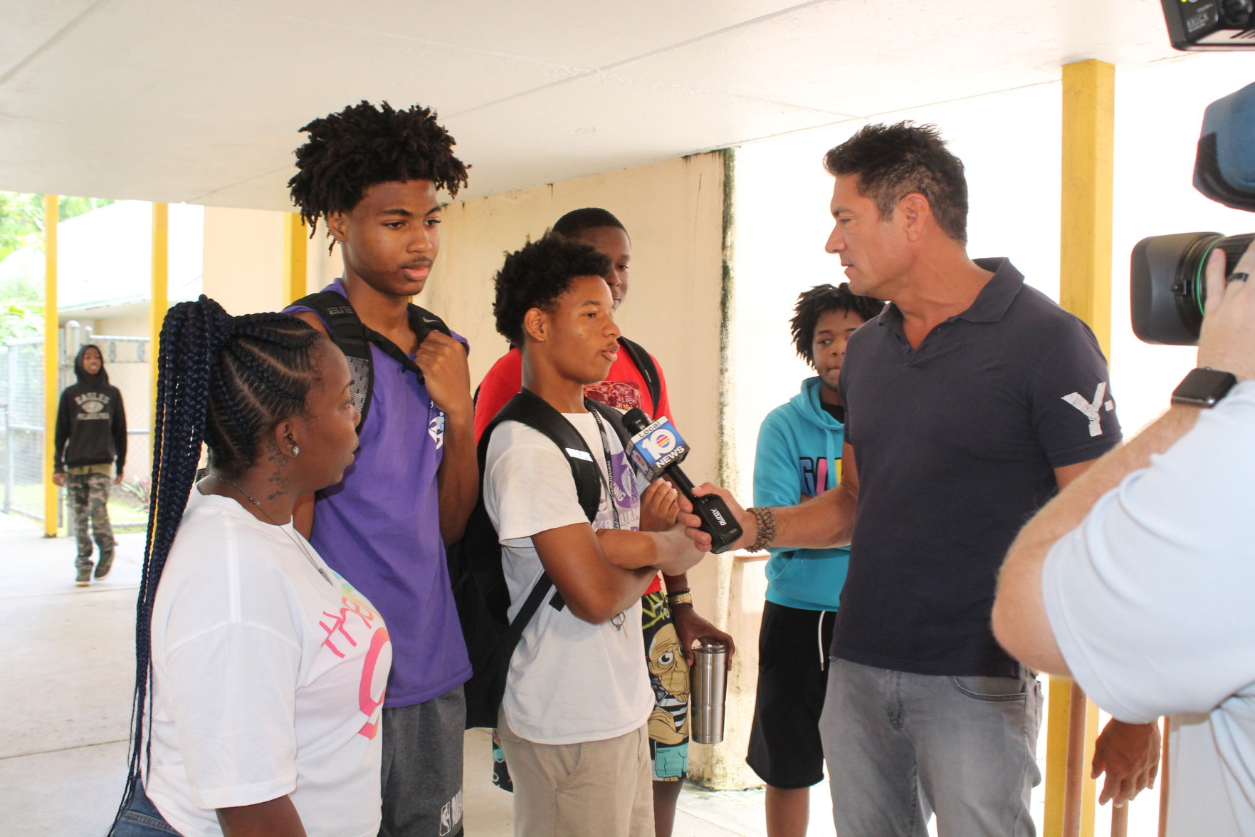 Channel 10’s Louis Aguirre interviews Chief Press mentee, Tyquarn Moss, about his trip to San Francisco for President Barack Obama’s My Brother’s Keeper Conference chronicled in The Bridge documentary.